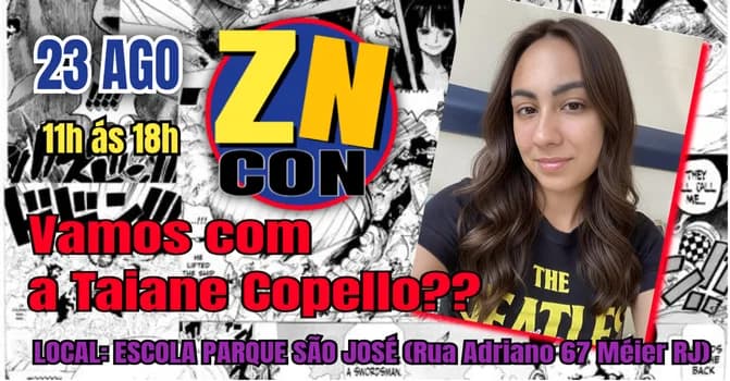Imagem do ZN CON com Taiane Copello